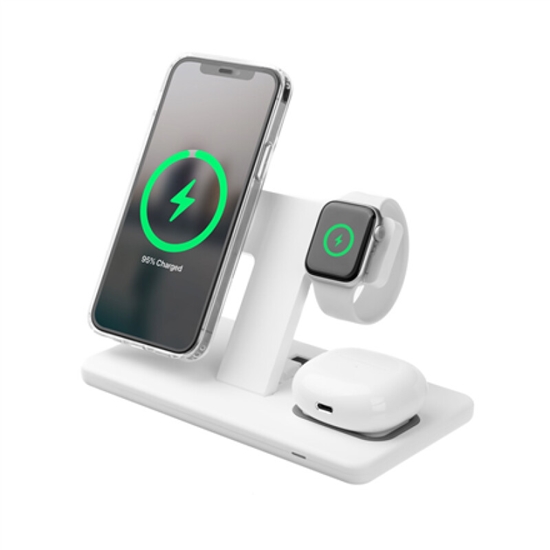 Picture of Fixed  Stand with wireless charging 3in1  FIXMPOS-WH MagPowerstation