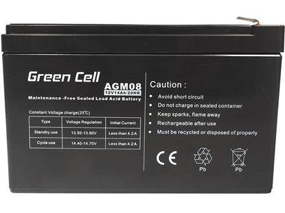 Изображение Green Cell AGM Gel Battery 12V 14Ah