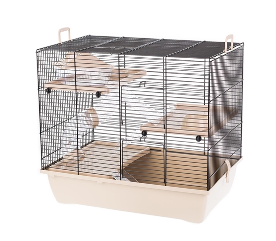 Picture of INTER-ZOO Pinky 3 Zinc Beige - cage for a hamster