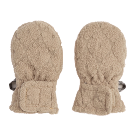 Picture of Lodger Mittens Folklore Fleece bērnu cimdiņi, Beige, 12-24m