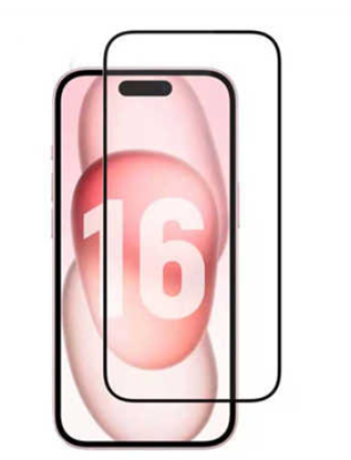 Attēls no Mocco Full Face / Full Glue Tempered Glass Full Coveraged with Frame Apple iPhone 16