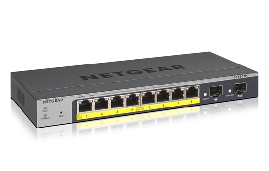 Изображение NETGEAR GS110TP Managed L2/L3/L4 Gigabit Ethernet (10/100/1000) Power over Ethernet (PoE) Grey