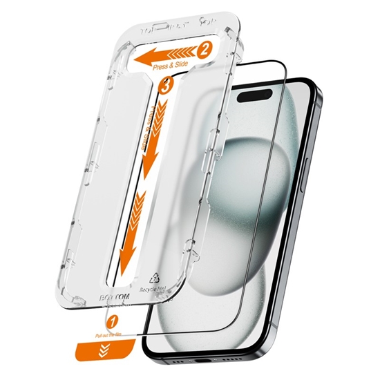 Изображение Szkło hartowane EasyShield 2-Pack - iPhone 16 Plus / iPhone 15 Plus (2 sztuki)