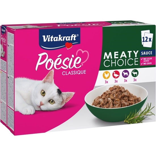 Изображение VITAKRAFT Poésie Classique Meaty choice - wet cat food - 12 x 85g