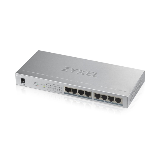 Изображение Zyxel GS1008HP Unmanaged Gigabit Ethernet (10/100/1000) Power over Ethernet (PoE) Grey
