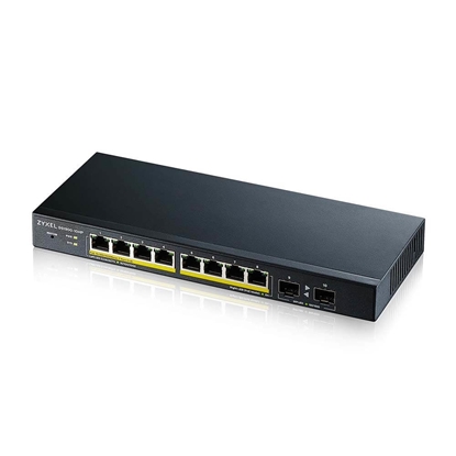Изображение Zyxel GS1900-10HP Managed L2 Gigabit Ethernet (10/100/1000) Power over Ethernet (PoE) Black