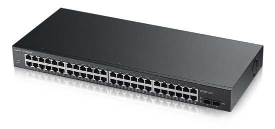 Изображение Zyxel GS1900-48-EU0102F network switch L2 Gigabit Ethernet (10/100/1000) Black