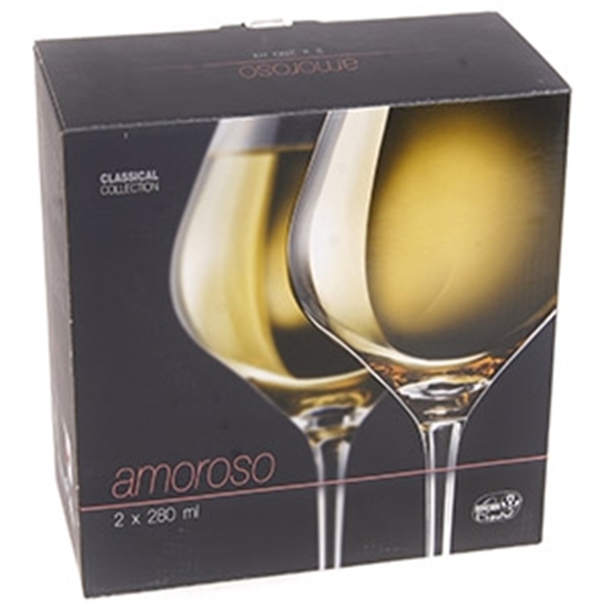 Picture of Glāzes vīna Amoroso 280ml 2gab.