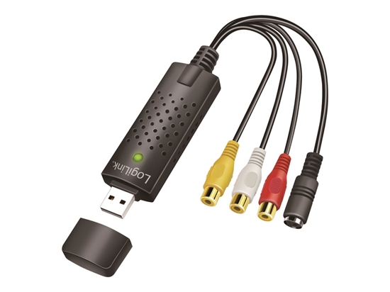 Изображение Logilink | USB 2.0 A/V grabber, USB-A/M to 3x RCA + Mini-DIN 5/F, Windows 11 | VG0030A