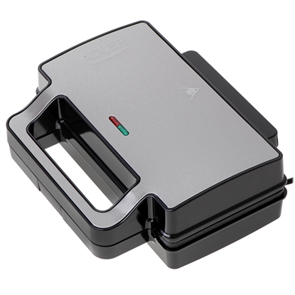 Attēls no Adler Sandwich maker 2 in 1 | AD 3073 | 1000 W | Number of plates 2 | Stainless Steel/Black