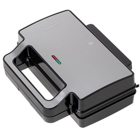 Picture of Adler Sandwich maker 2 in 1 | AD 3073 | 1000 W | Number of plates 2 | Stainless Steel/Black