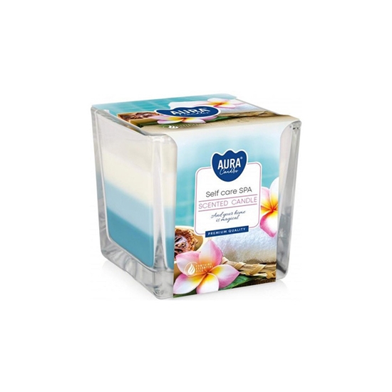 Изображение Svece arom. stikla Aura trīskrāsu SPA 32h
