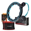 Picture of Komplekts SET HULA HOOP MAGNETIC BLACK/TURQUOISE HHM17 WITH WEIGHT + COUNTER HMS + WAIST SUPPORT BR163 RED