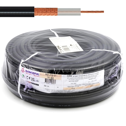 Изображение RG213U 50m (164ft) All-copper RF Coaxial Cable 50 Ohm