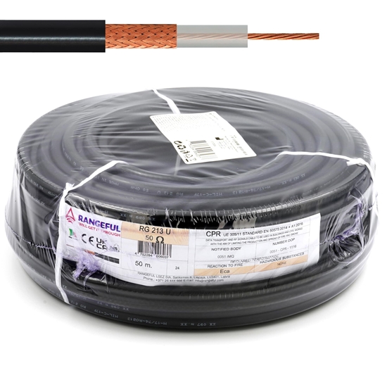 Изображение RG213U 50m (164ft) All-copper RF Coaxial Cable 50 Ohm