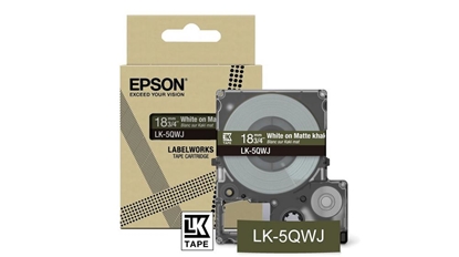Picture of Epson LK-5QWJ Khaki, White