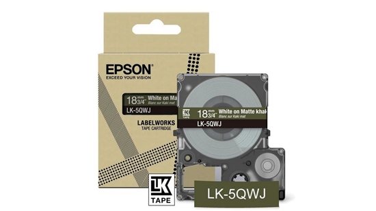Picture of Epson LK-5QWJ Khaki, White