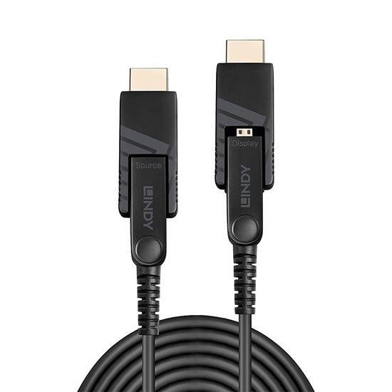 Picture of Lindy 50m Fibre Optic Hybrid Micro-HDMI 18G Cable