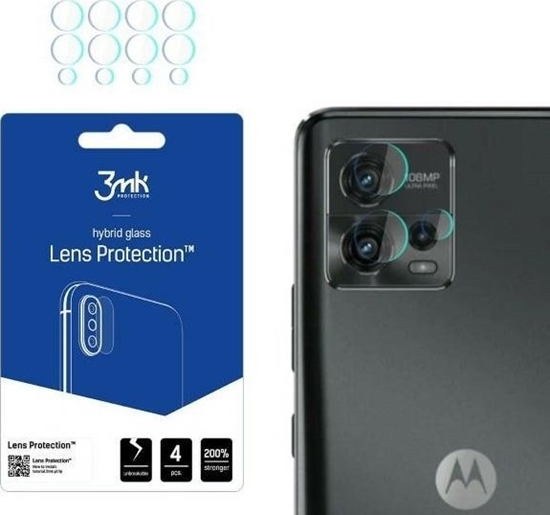Picture of 3MK Szko hybrydowe na obiektyw aparatu 3MK Lens Protect Motorola Moto G72 [4 PACK]