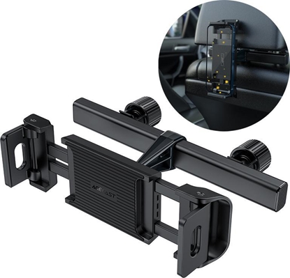 Picture of Acefast Acefast samochodowy uchwyt na zagówek do telefonu i tabletu (135-230mm szer.) czarny (D8 black)