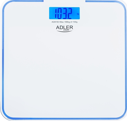 Attēls no Adler | Bathroom Scale | AD 8183 | Maximum weight (capacity) 180 kg | Accuracy 100 g | White