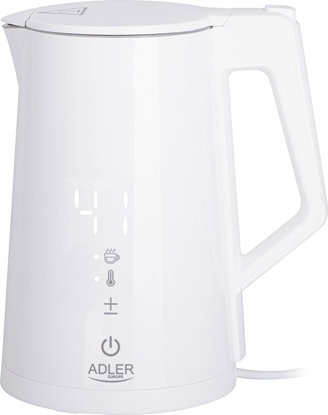 Изображение Adler | Kettle | AD 1345w | Electric | 2200 W | 1.7 L | Stainless steel | 360° rotational base | White