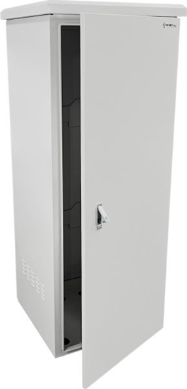 Изображение Alantec Zewntrzna szafka rack wiszca 19" 32U 600x600, 4 belki none, 4 przepusty kablowe, kolor szary (SZ-32U-600-600-01-S)