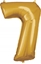 Attēls no AMSCAN Balon foliowy dua cyfra 7 zota 60x86cm spakowany 9906272
