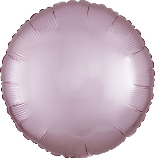 Picture of AMSCAN Balon foliowy Lustre Pastel róowy okrgy 43cm 9914119