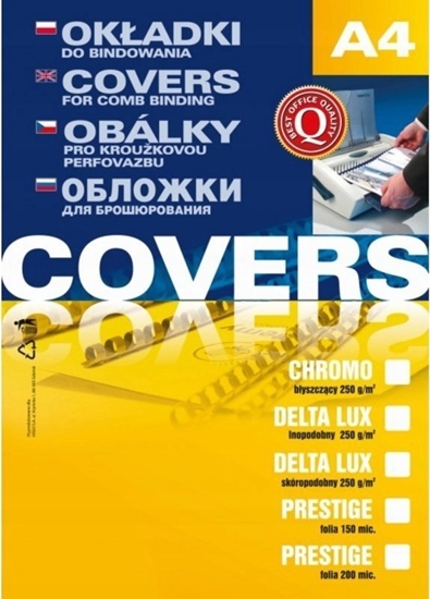 Picture of Argo Karton do bindowania byszczcy A4 CHROMO 408015 biay 250g/m2 25 szt.