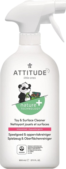 Picture of Attitude Attitude, Pyn do mycia zabawek i powierzchni w pokoju dziecka Bezzapachowy (fragrance free), 800 ml