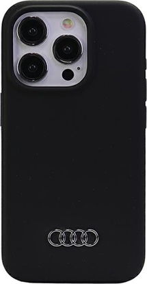 Изображение Audi Audi Silicone Case iPhone 15 Pro Max 6.7" czarny/black hardcase AU-LSRIP15PM-Q3/D1-BK