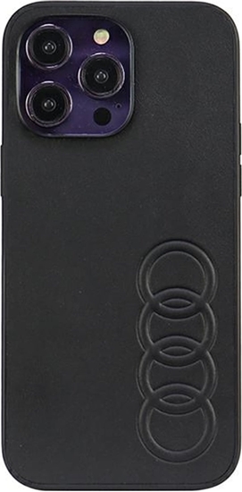 Изображение Audi Audi Synthetic Leather iPhone 14 Pro Max 6.7" czarny/black hardcase AU-TPUPCIP14PM-TT/D1-BK