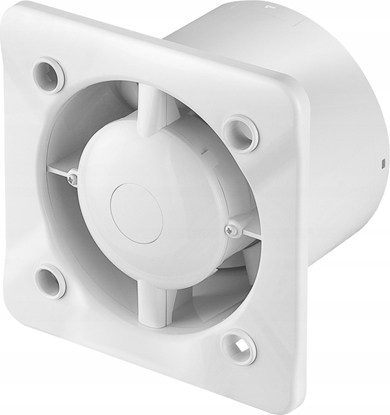 Attēls no AWENTA Korpus wentylatora Silent Awenta KWS100M 100M fi100mm 75m3/h 4,4W 230V z mikrofalowym czujnikiem ruchu z wycznikiem czasowym biay
