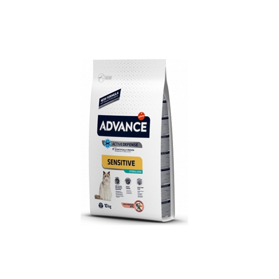 Изображение Barība kaķiem Advance Adult Sensitive s&r lasis, rīsi 3kg