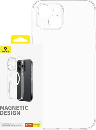 Изображение Baseus Magnetyczne Etui na telefon iPhone 15 Plus Baseus OS-Lucent Series (Przezroczysty)