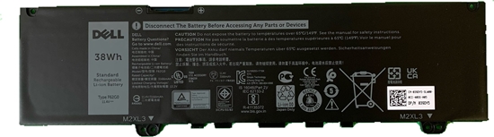 Изображение Bateria Dell Battery, 38WHR, 3 Cell,
