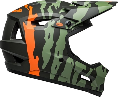 Attēls no Bell Kask full face BELL SANCTION 2 DLX MIPS Rozmiar kasku: M(55-57 cm), Wybierz kolor: Ravine Matte Dark Green Orange