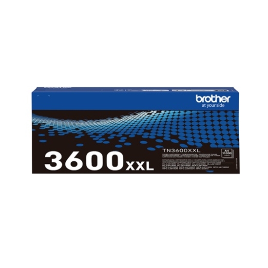 Picture of BROTHER TN3600XXL SUPER HIGH YIELD BLACK TONER CARTRIDGE, 11,000 PAGES