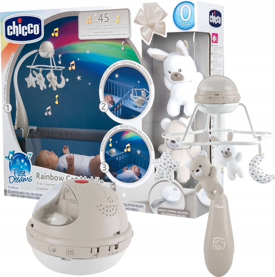 Picture of Chicco Karuzela First Dreams Rainbow 3w1 beowa