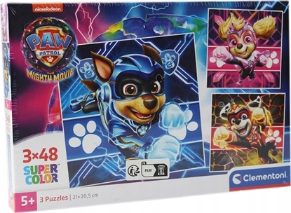 Picture of Clementoni Clementoni Puzzle 3x48el SuperColor square Psi Patrol PAW PATROL MIGHTY MOVIE 25303