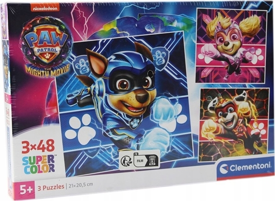Picture of Clementoni Clementoni Puzzle 3x48el SuperColor square Psi Patrol PAW PATROL MIGHTY MOVIE 25303