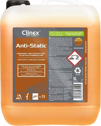 Изображение Clinex Clinex Anti-Static - Pyn do mycia powierzchni, antystatyczny - 5 l