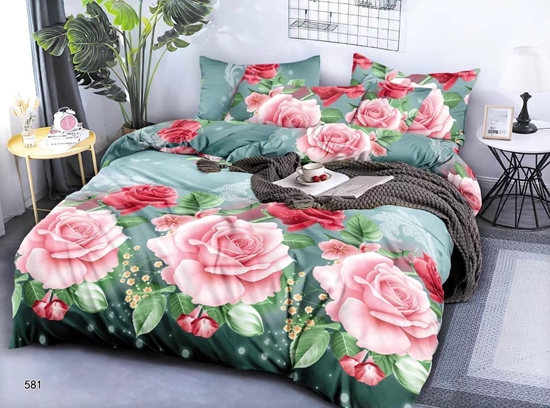 Picture of Cotton World Pociel 200x220 bawena satynowa 3D Cotton World gruba 3 czci 581 róe