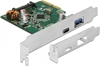Picture of Delock PCI Express x4 Card to 1 x external USB Type-C™ female + 1 x external USB Type-A female SuperSpeed USB 10 Gbps