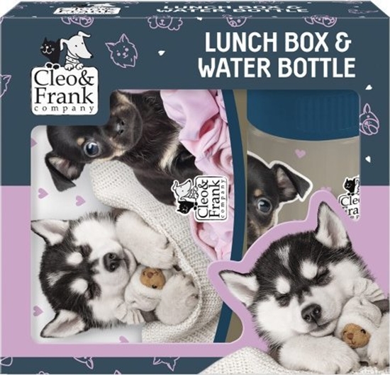 Picture of Derform Zestaw niadaniówka + bidon 330ml Cleo i Frank 38 pies