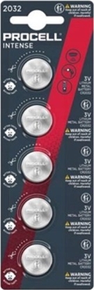 Picture of Duracell CR 2032 PROCELL - Lithium-Knopfzelle 3 V 245 mAh 20x3.2 mm 5-er - CR2032 - 245 mAh