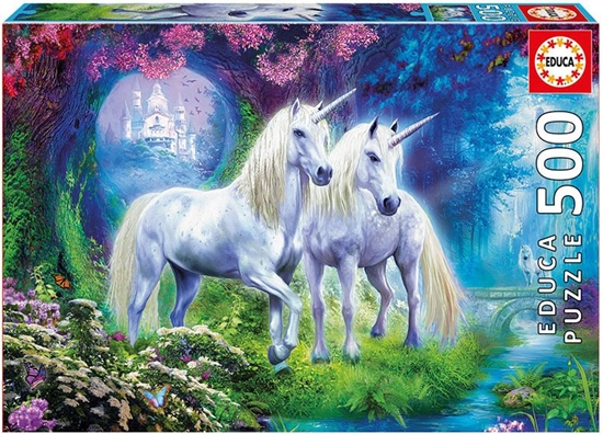 Picture of Educa Puzzle Jednoroce w lesie 500 elementów