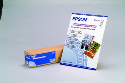 Picture of Epson Watercolor Paper white A3+, 20 Sheet, 190g   S041352