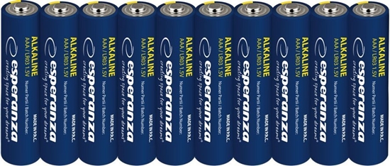 Изображение Esperanza EZB113 Esperanza baterie alkaliczne aaa 10szt zgrzewka zawieszana